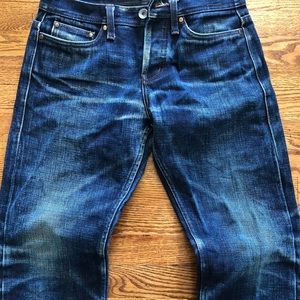 Unbranded UB221 Slim Fit Tapered Jeans. 21oz Selvedge.
